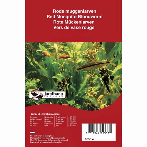 Bloodworm frozen in blister pack